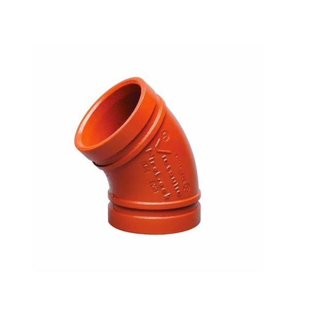CODO 45 RANURADO ESTÁNDAR DE 8"