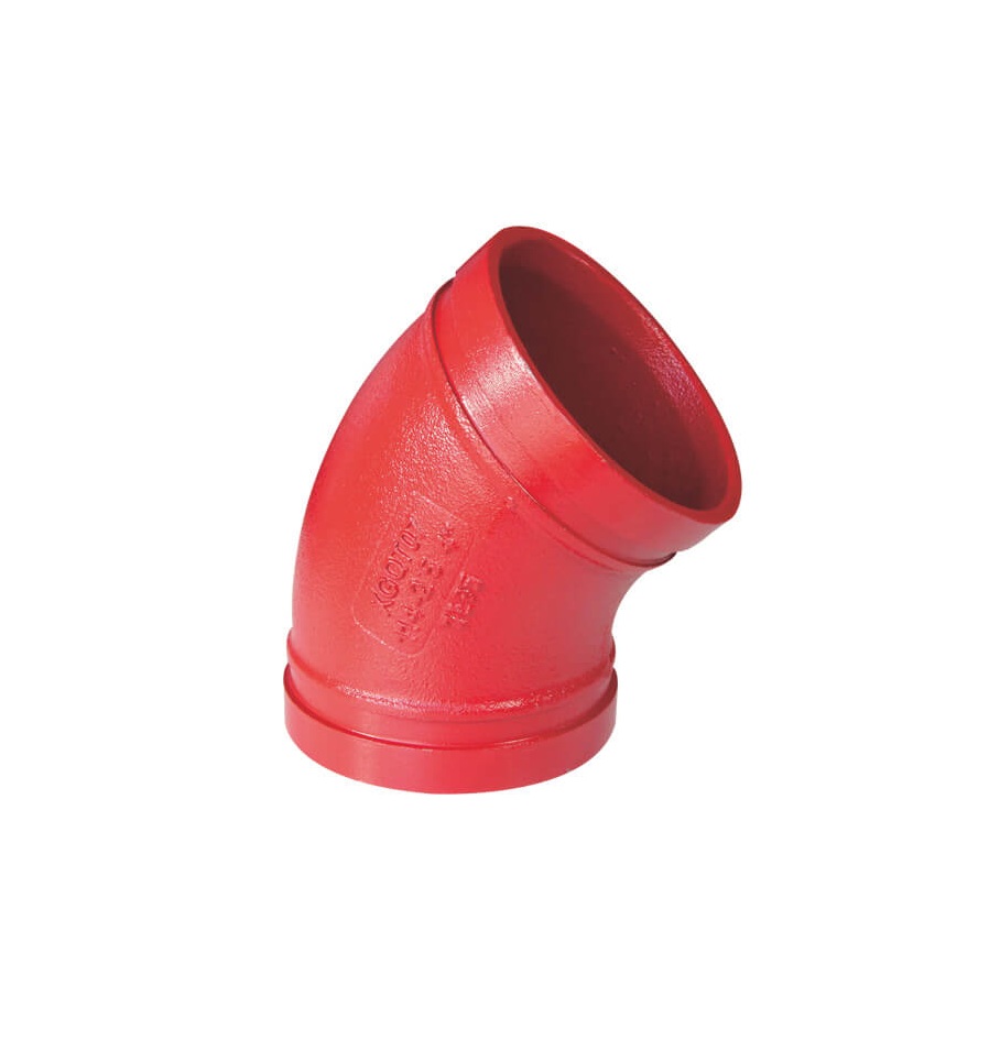 CODO 45 RANURADO ESTÁNDAR DE 12"
