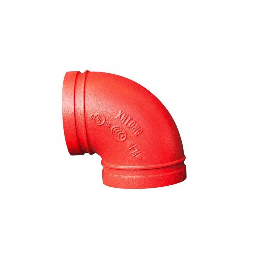 CODO RANURAD DE 90º DE RADIO CORTO DE 2-1/2"