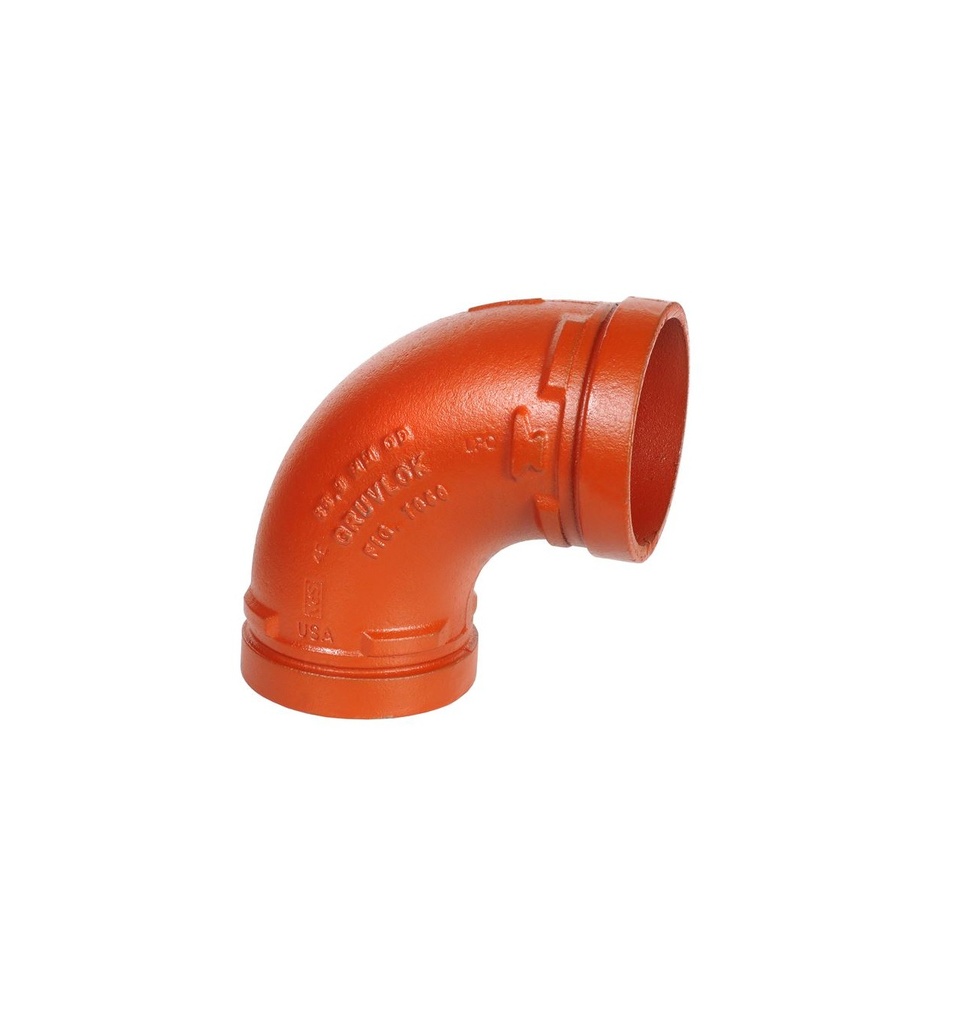 CODO RANURADO DE 2" 90º GALVANIZADO HIERRO DUCTIL