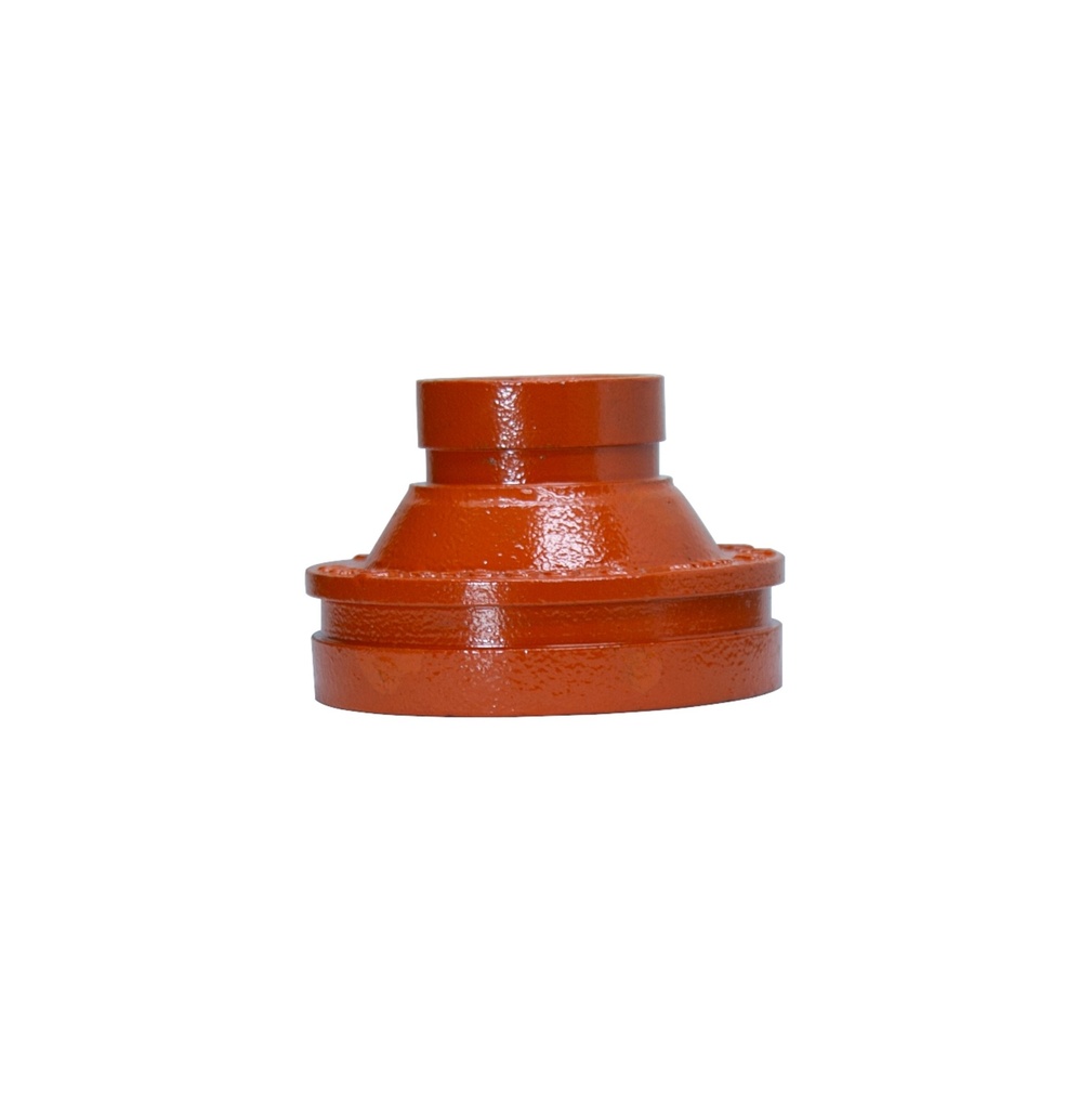 CONCENTRICO GALV RANURADO DE 4" X 2'.