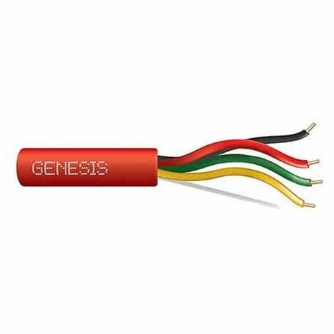 CABLE DE ALARMA  2/18 SÓLIDO SIN BLINDAJE 500 ROJO