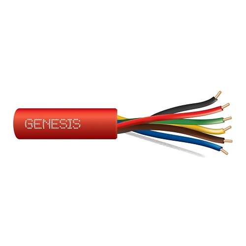CABLE DE ALARMA  22/6 SÓLIDO SIN BLINDAJE 1000 ROJO