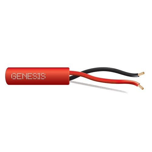 CABLE DE ALARMA 12/2 SÓLIDO SIN BLINDAJE 1000 Rojo