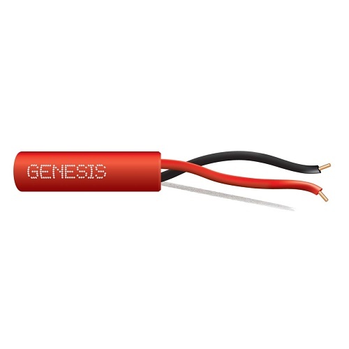 CABLE DE ALARMA 18/2 SOLIDO SIN BLINDAJE 1000 Rojo