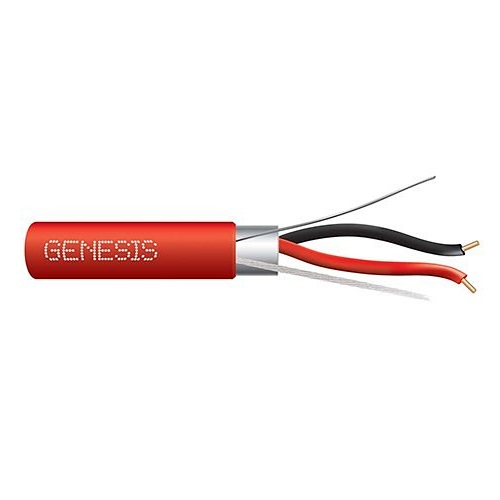 CABLE DE ALARMA  16/2 SÓLIDO SIN BLINDAJE 500 ROJO