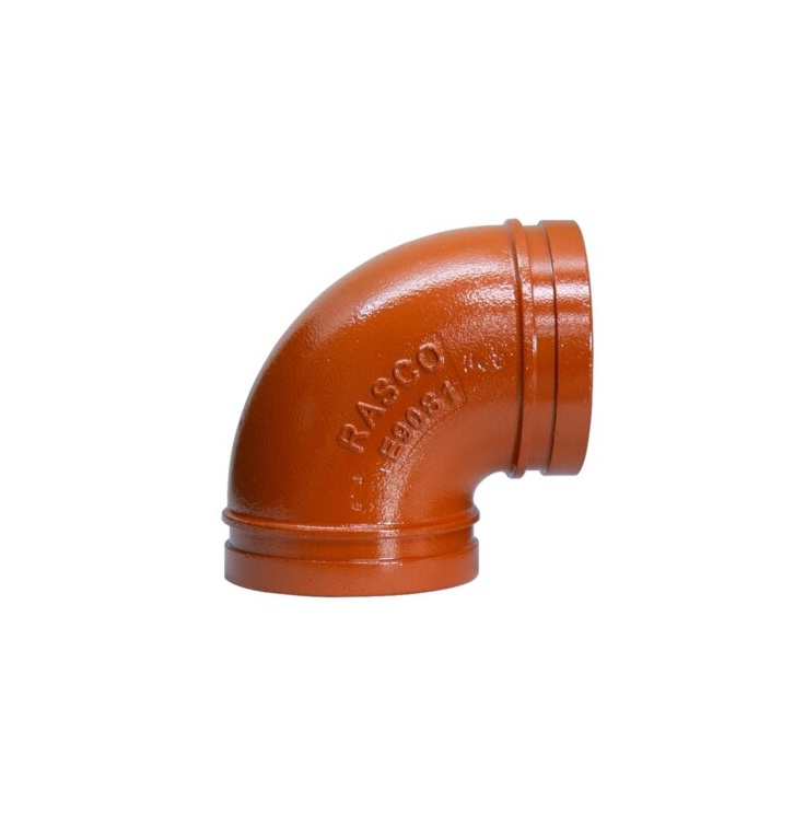 CODO 4" DE RADIO CORTO 90º GRVD