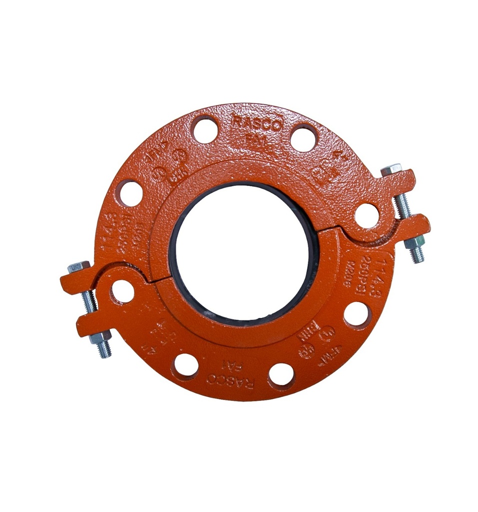 ADAPTADOR DE BRIDA GRVD DE 4" ROJO