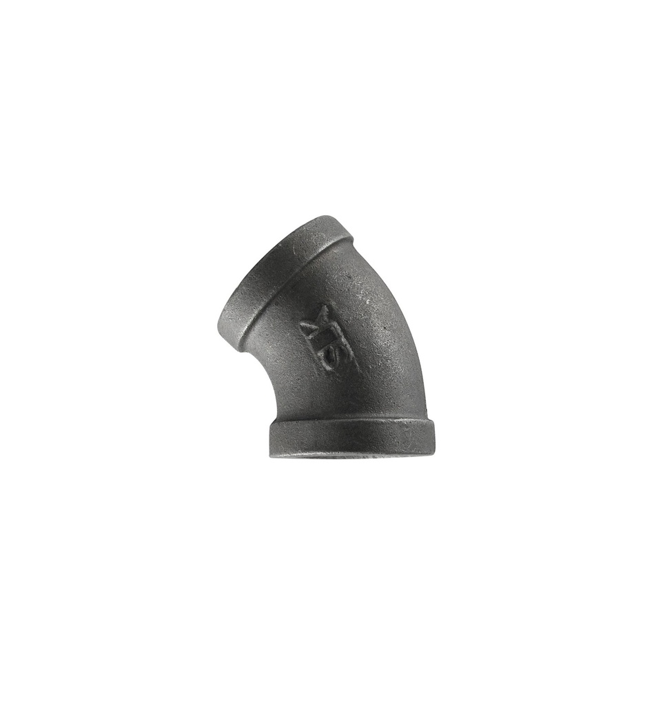 CODO DE 1-1/2" 150 45 NEGRO