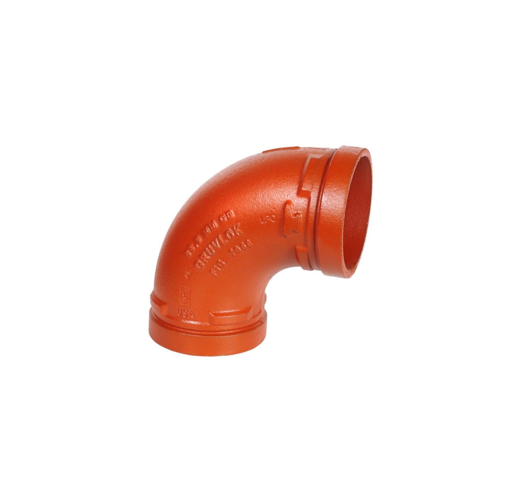 CODO GALV DE 4" X 90º 