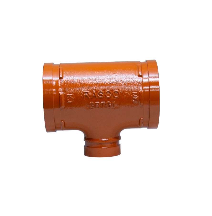 TEE REDUCTORA RANURADA DE 8" X 4"