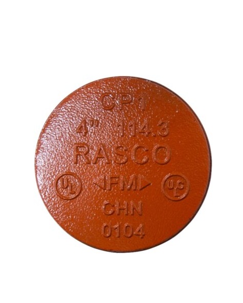 TAPA GALV RANURADA  DE 8"