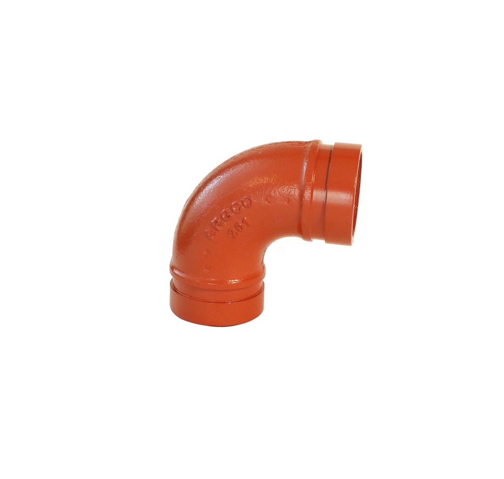 CODO RANURADO DE 2" 90° HIERRO DUCTIL