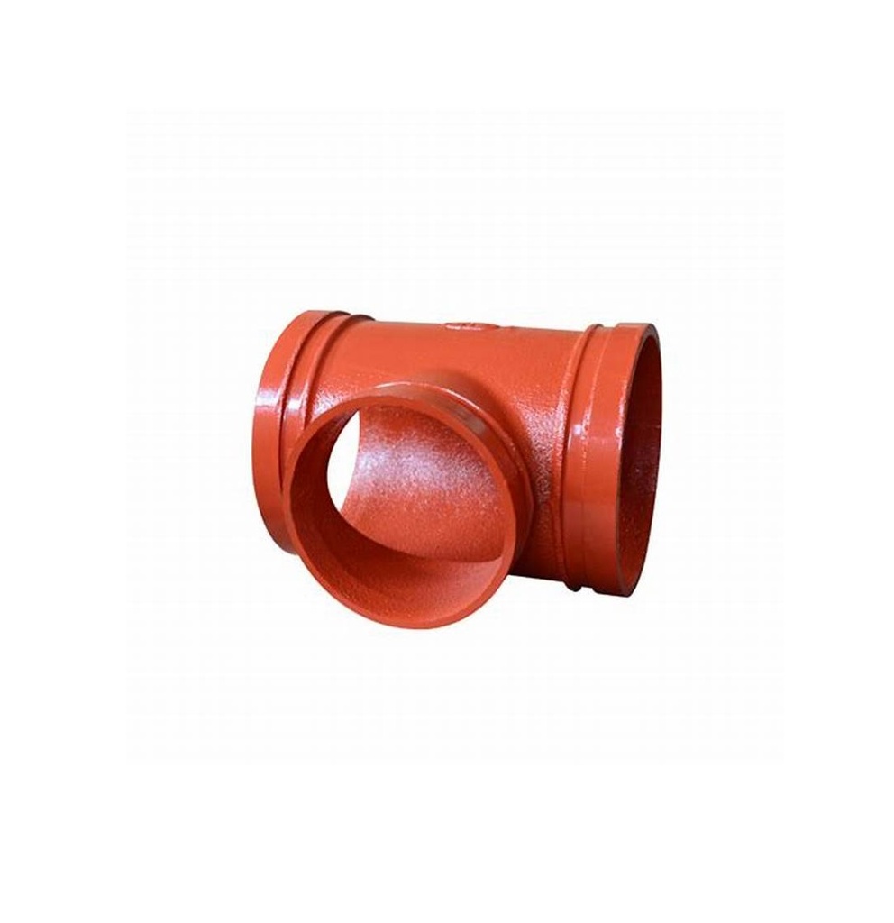 TE ROJA RANURADA DE 4" X 3"