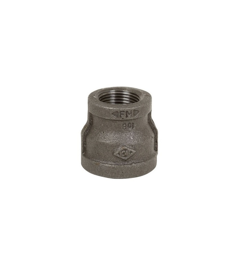 ACOPLE REDUCTOR DE ACERO NEGRO DE 1 1/4" X 3/4"