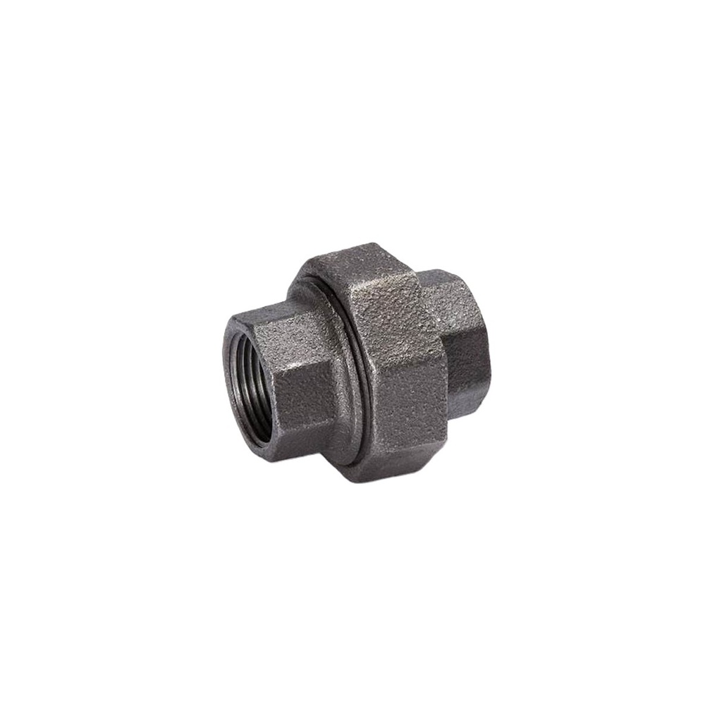 UNIÓN MALEABLE DE 1-1/4" #150 NEGRO