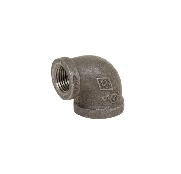 CODO ACERO NEGRO REDUCTOR 90 DE 1-1/2" x 3/4".