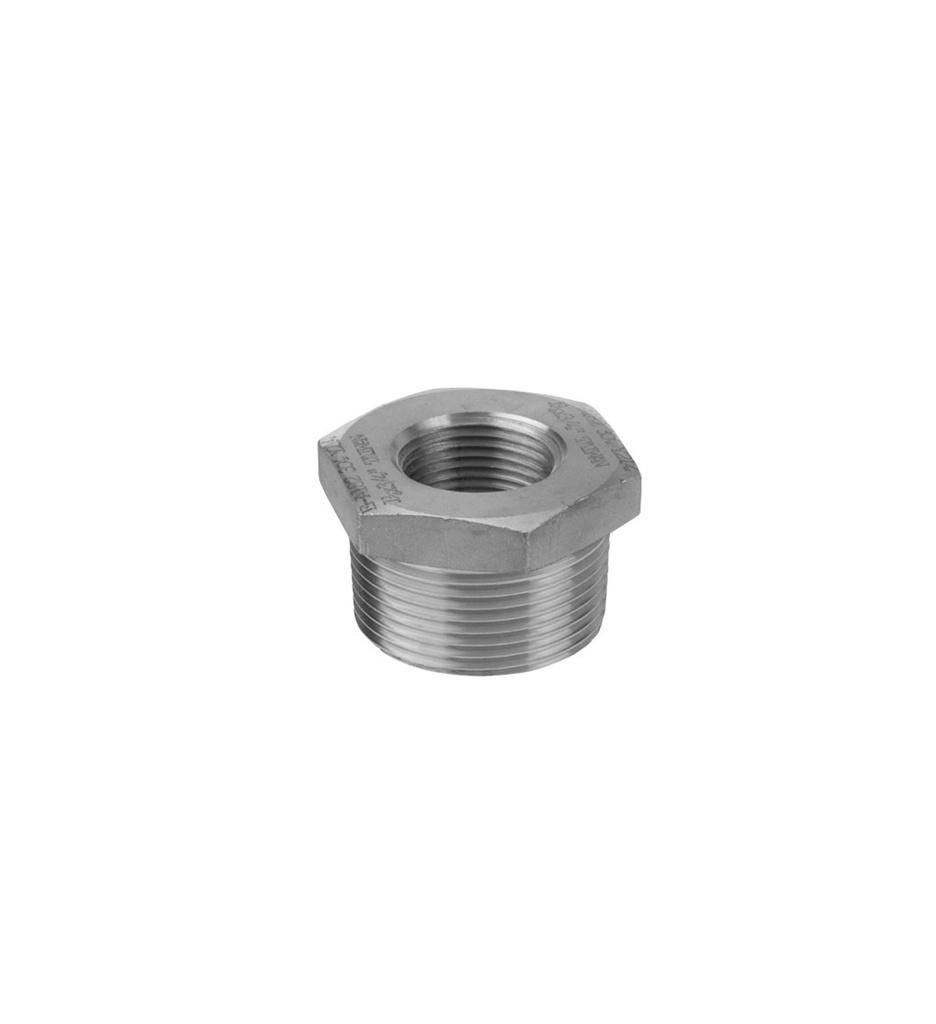 BUSHING REDUCTOR HEXAGONAL DE 2" X 1/2", NEGRO, 150