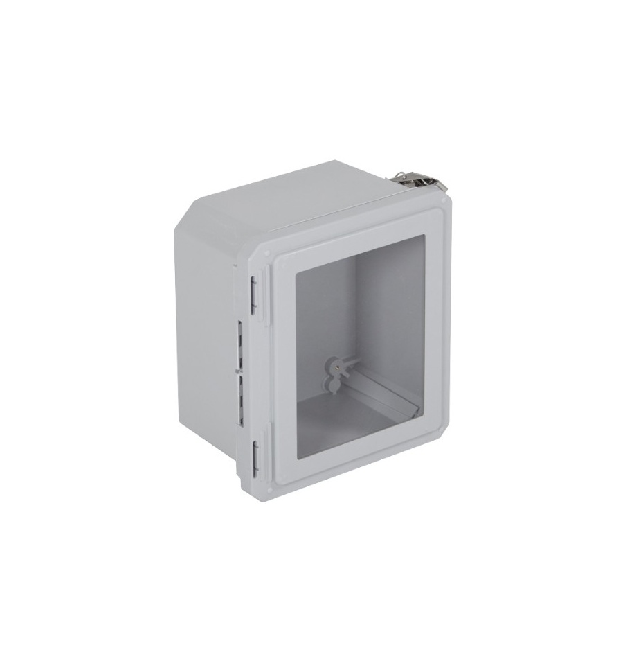 GABINETE DE FIBRA DE VIDRIO OPACA CON VENTANA 10X8X6