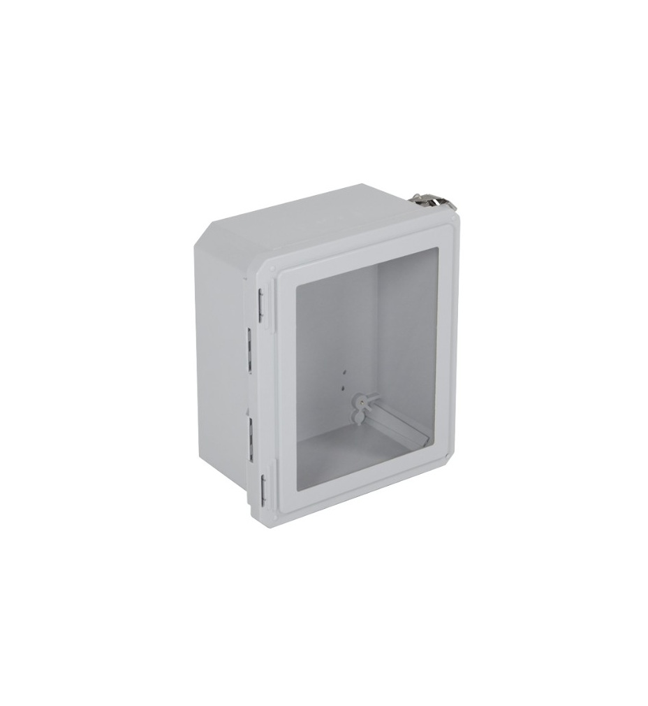 GABINETE DE FIBRA DE VIDRIO OPACA CON VENTANA 12X10X6