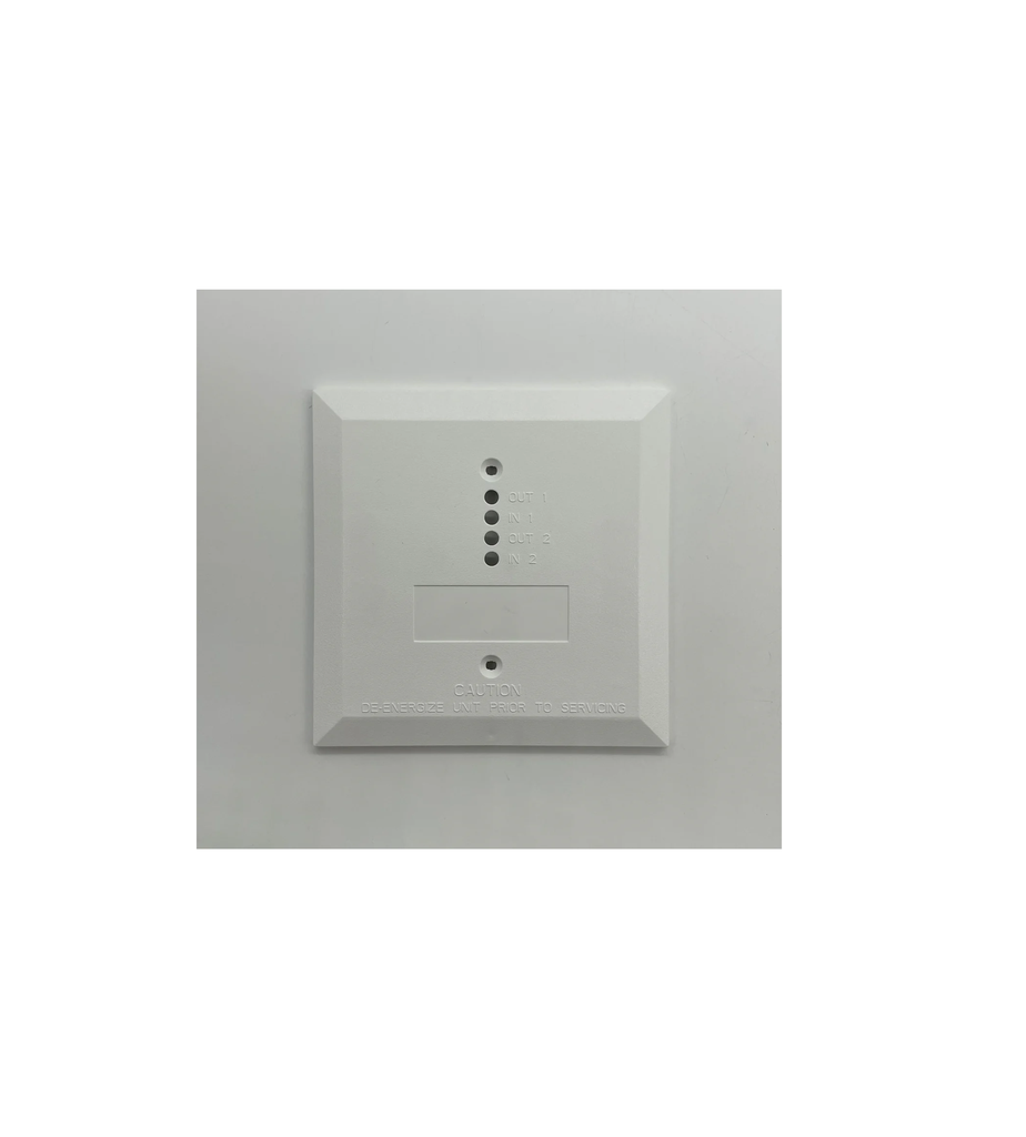 PLACA FRONTAL BLANCA 2 EN / 2 FUERA DE 10 PAQUETES