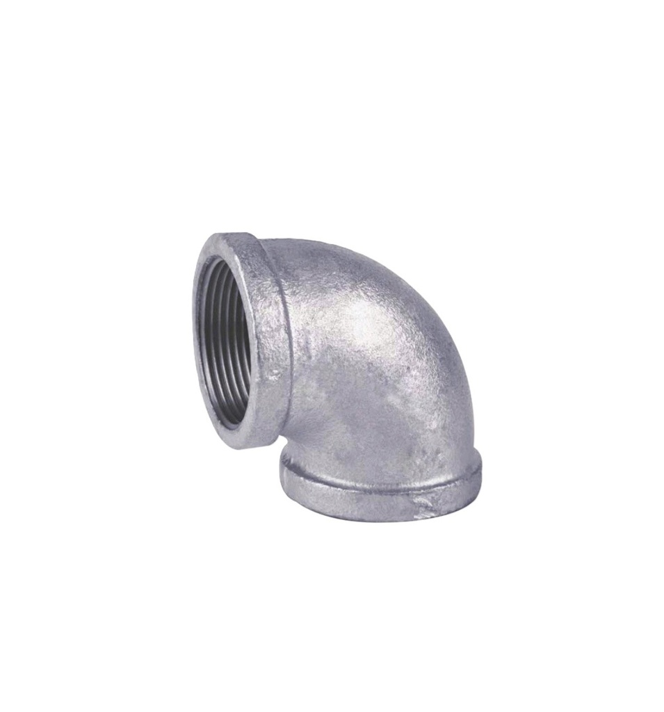 CODO DE 90º CON ROSCA DE 1-1/2", GALV