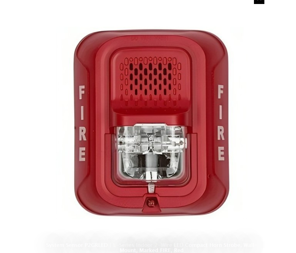 ALTAVOZ/ LUZ ESTROBOSCÓPICA LED 2W PARED ROJA 2X4