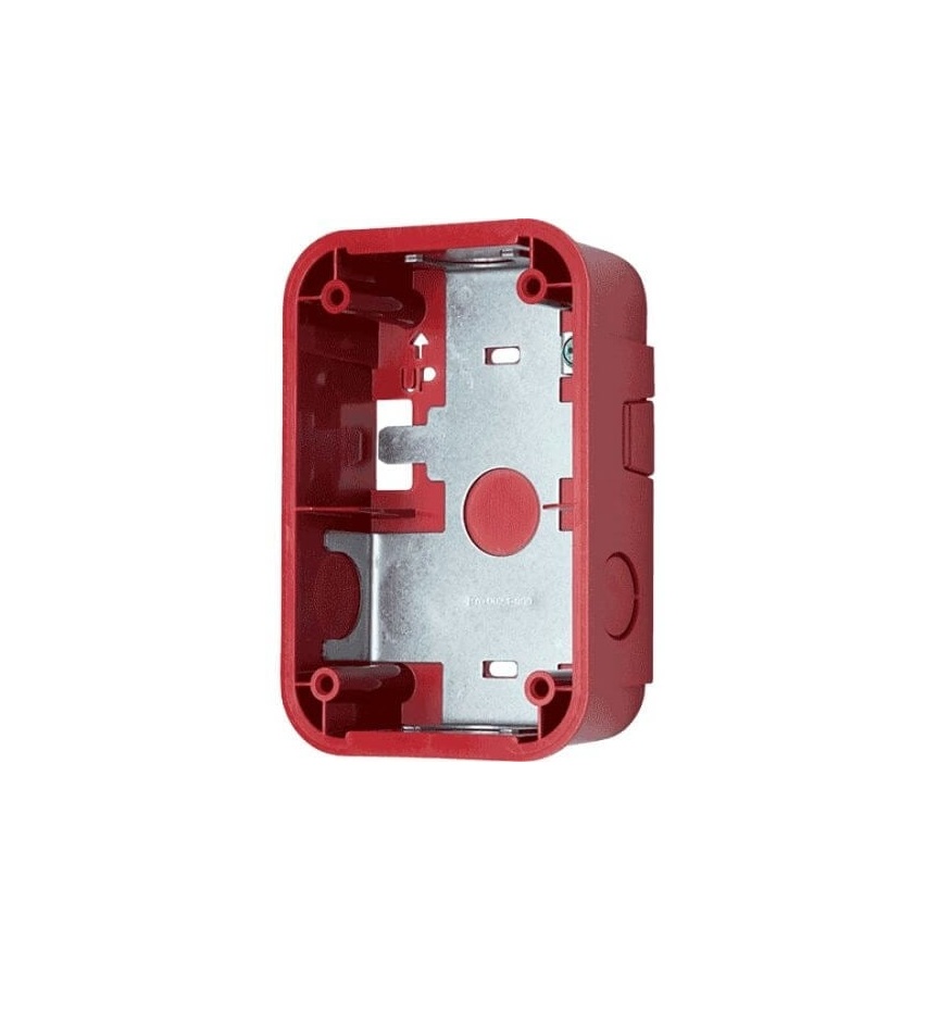 CAJA TRASERA DE MONTAJE EN SUPERFICIE DE PARED COMPACTO, ROJO
