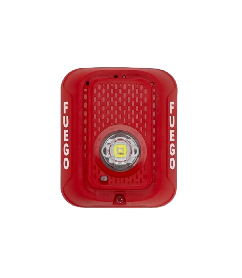LUZ ESTROBOSCÓPICA LED PARED ROJA 4X4 FUEGO