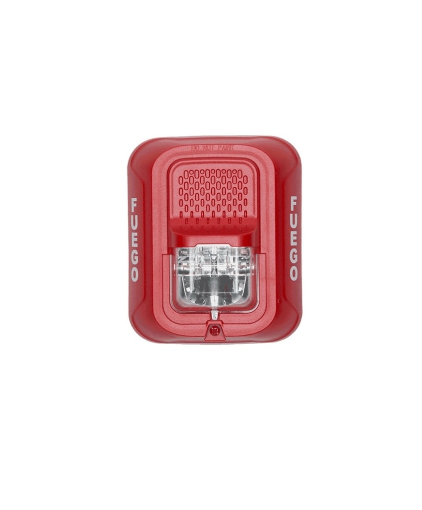 LUZ ESTROBOSCÓPICO, ROJO MURO FUEGO