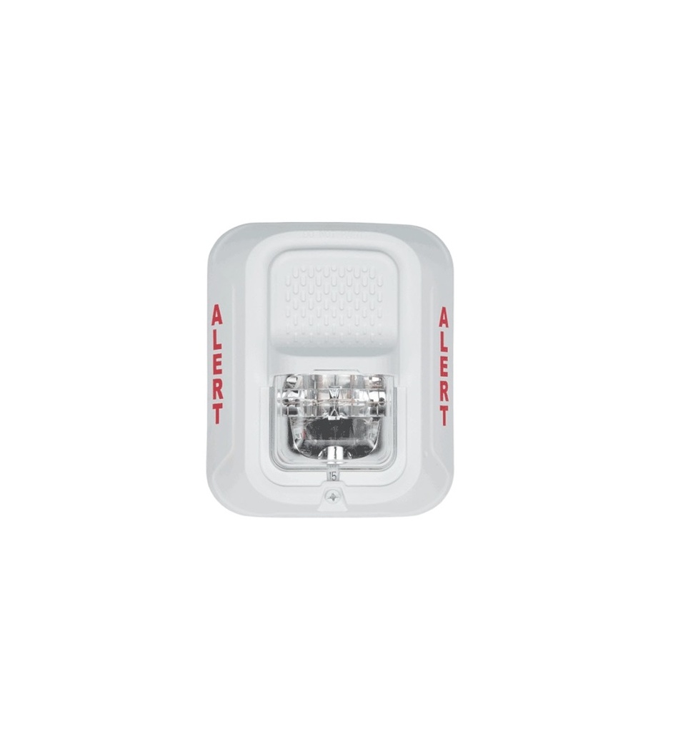 LUZ ESTROBOSCÓPICA LED PARED ALERTA BLANCA CON LENTE TRANASPARENTE 4X4