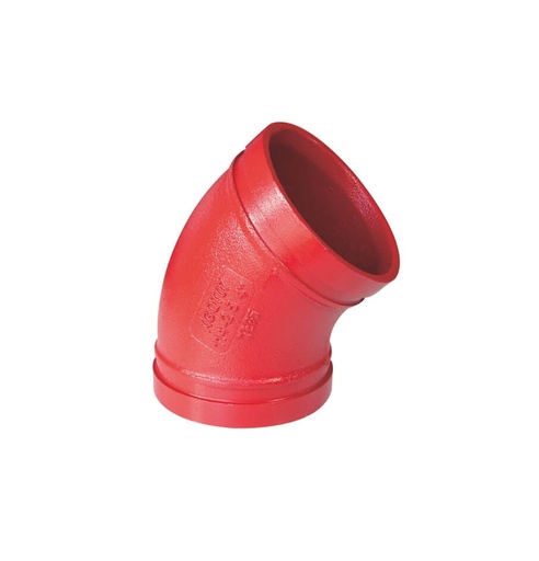 [120318] CODO 45 RANURADO ESTÁNDAR DE 12"