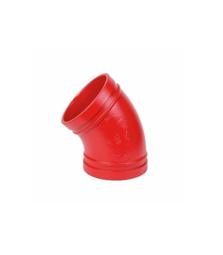 [120-48] CODO RANURADO DE  1-1/ 2 " 45° 