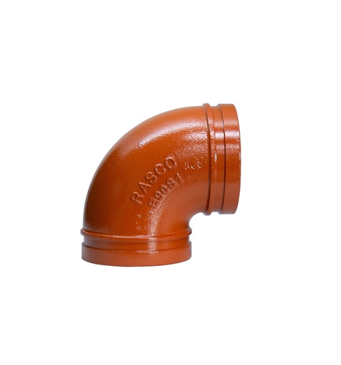 [1290SRR] CODO 90 RANURADO CORTO DE 12"