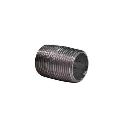 [1CLS] NIPPLE DE 1" X HIERRO NEGRO ROSCADO