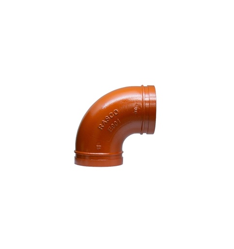 [2590R] CODO RANURADO DE 2-1/2" ESTÁNDAR 45° HIERRO DUCTIL