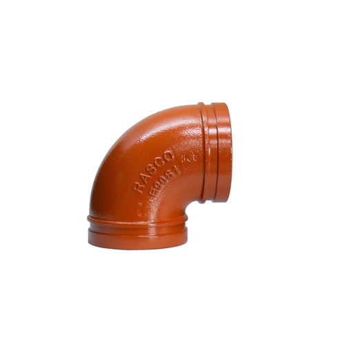 [2590SRR] CODO RANURADO DE 2,5″ Y RADIO CORTO DE 90°