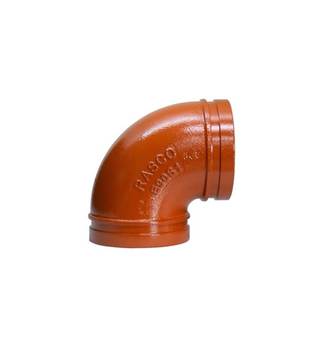 [390SRRG] CODO DE 3" 90º DE RADIO CORTO GALV