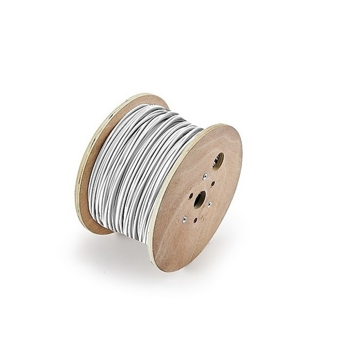 [46021001] CABLE DE ALARMA 18/2 BLINDADO SOLIDO 1000 BLANCO