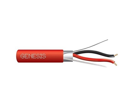 [46061104] CABLE DE ALARMA 16/2 SÓLIDO SIN BLINDAJE 1000 ROJO