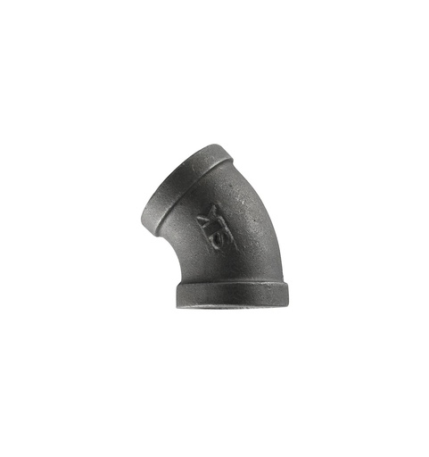 [7A03030300] CODO DE 3/4" 150#, DE 45  NEGRO