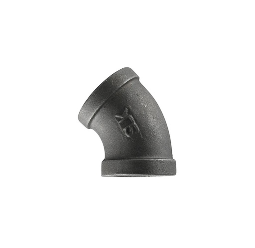 [7A03040400] CODO DE 1 DE 45 GRADOS, HIERRO