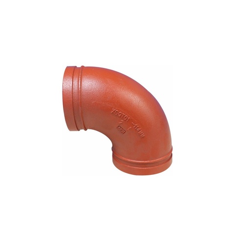 [90318] CODO DE 12" 90 RANURADO ESTÁNDAR 