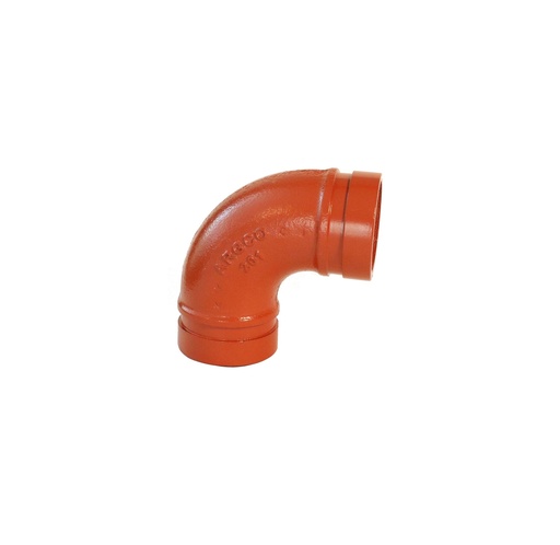 [9089] CODO RANURADO DE 3" ESTÁNDAR 90° HIERRO DUCTIL
