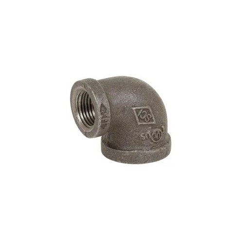 [CI1575RC] CODO ACERO NEGRO REDUCTOR 90 DE 1-1/2" x 3/4".