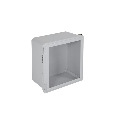 [EF181610-W] GABINETE DE FIBRA DE VIDRIO OPACA CON VENTANA 18X16X10