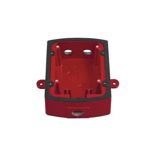 [MWBB] BASE PARED, TRASERA A PRUEBA DE AGUA DE METAL, ROJO