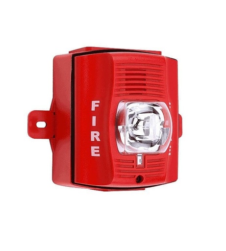 [P4RK] ALTAVOZ / LUZ ESTROBOSCÓPICA, 4 ALAMBRE, ROJO, MULTI-CANDELA 