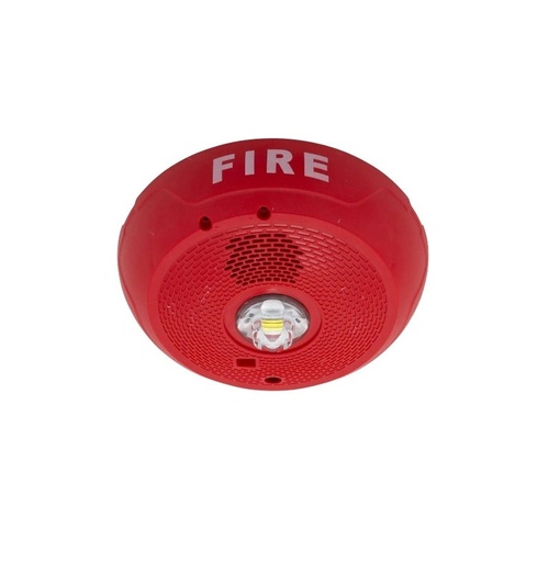 [PC2RLED-BP10] ALTAVOZ/ LUZ ESTROBOSCÓPICA LED DE 2W PARA TECHO ROJO 4X4 