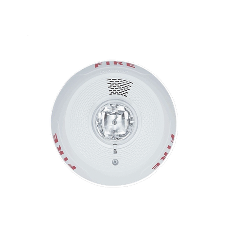 [PC4WL] ALTAVOZ LUZ ESTROBOSCÓPICO, TECHO, 4 HILOS, SERIE L, BLANCO